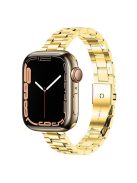 For Apple Watch Series 10 46mm / Ultra 2 Ultra 49mm /  Series 9 8 7 45mm / 6 5 4 SE (2023) SE (2022) SE 44mm / 3 2 1 42mm Watch Strap Stainless Steel Quick Release Watchband - Gold