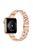 For Apple Watch Series 10 46mm / Ultra 2 Ultra 49mm /  Series 9 8 7 45mm / 6 5 4 SE (2023) SE (2022) SE 44mm / 3 2 1 42mm Watch Strap Stainless Steel Watch Band Quick Release Watchband - Rose Gold