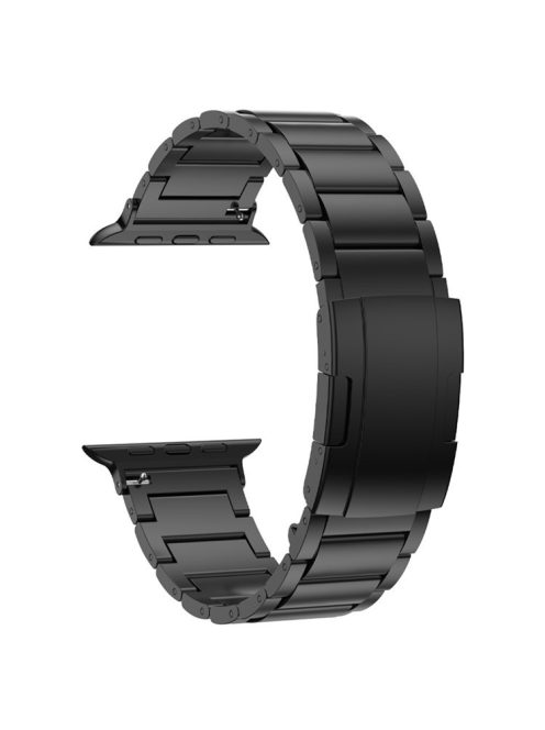 For Apple Watch Series 10 46mm / Ultra 2 Ultra 49mm /  Series 9 8 7 45mm / 6 5 4 SE (2023) SE (2022) SE 44mm / 3 2 1 42mm Watch Strap Titanium Alloy Band - Black