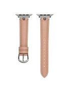 For Apple Watch Series 10 46mm / Ultra 2 Ultra 49mm /  Series 9 8 7 45mm / 6 5 4 SE (2023) SE (2022) SE 44mm / 3 2 1 42mm Watch Straps - Light Pink / Silver Buckle