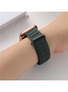 For Apple Watch Series 10 46mm / Ultra 2 Ultra 49mm /  Series 9 8 7 45mm / 6 5 4 SE (2023) SE (2022) SE 44mm / 3 2 1 42mm Watchband Genuine Cow Leather Magnetic Strap - Green