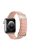 For Apple Watch Series 10 46mm / Ultra 2 Ultra 49mm /  Series 9 8 7 45mm / 6 5 4 SE (2023) SE (2022) SE 44mm / 3 2 1 42mm Watchband Genuine Cow Leather Magnetic Strap - Pink