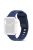 For Apple Watch Series 10 46mm / Ultra 2 Ultra 49mm /  Series 9 8 7 45mm / 6 5 4 SE (2023) SE (2022) SE 44mm / 3 2 1 42mm Watchband Silicone Watch Strap with Square Buckle - Dark Blue