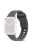 For Apple Watch Series 10 46mm / Ultra 2 Ultra 49mm /  Series 9 8 7 45mm / 6 5 4 SE (2023) SE (2022) SE 44mm / 3 2 1 42mm Watchband Silicone Watch Strap with Square Buckle - Dark Grey