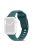 For Apple Watch Series 10 46mm / Ultra 2 Ultra 49mm /  Series 9 8 7 45mm / 6 5 4 SE (2023) SE (2022) SE 44mm / 3 2 1 42mm Watchband Silicone Watch Strap with Square Buckle - Green