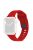 For Apple Watch Series 10 46mm / Ultra 2 Ultra 49mm /  Series 9 8 7 45mm / 6 5 4 SE (2023) SE (2022) SE 44mm / 3 2 1 42mm Watchband Silicone Watch Strap with Square Buckle - Red