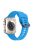 For Apple Watch Series 10 46mm / Ultra 2 Ultra 49mm /  Series 9 8 7 45mm / 6 5 4 SE (2023) SE (2022) SE 44mm / 3 2 1 42mm Wave Surface Watch Band Silicone Watch Strap - Blue