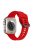 For Apple Watch Series 10 46mm / Ultra 2 Ultra 49mm /  Series 9 8 7 45mm / 6 5 4 SE (2023) SE (2022) SE 44mm / 3 2 1 42mm Wave Surface Watch Band Silicone Watch Strap - Red