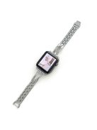 For Apple Watch Series 10 46mm / Ultra 2 Ultra 49mm /  Series 9 8 7 45mm / 6 5 4 SE (2023) SE (2022) SE 44mm / 3 2 1 42mm Zinc Alloy Watchband Strap - Silver