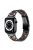 For Apple Watch Series 10 46mm / Ultra 2 Ultra 49mm / 9 8 7 45mm / SE (2023) SE (2022) SE 6 5 4 44mm / 3 2 1 42mm  Resin Stainless Steel Rhinestone Decor Smart Watch Band - Black / Tortoiseshell Color