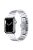 For Apple Watch Series 10 46mm / Ultra 2 Ultra 49mm / 9 8 7 45mm / SE (2023) SE (2022) SE 6 5 4 44mm / 3 2 1 42mm / Watch Ultra 49mm Buckle Design Stainless Steel Wrist Strap Smart Watch Band - Silver