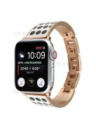 For Apple Watch Series 10 46mm / Ultra 2 Ultra 49mm / 9 8 7 45mm / SE (2023) SE (2022) SE 6 5 4 44mm / 3 2 1 42mm Chain Style Bracelet Stainless Steel Watchband Watch Strap - Black Spot