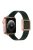 For Apple Watch Series 10 46mm / Ultra 2 Ultra 49mm / 9 8 7 45mm / SE (2023) SE (2022) SE 6 5 4 44mm / 3 2 1 42mm Genuine Leather Watch Strap Rose Gold Buckle Magnetic Closure Wristband - Fir Green