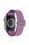 For Apple Watch Series 10 46mm / Ultra 2 Ultra 49mm / 9 8 7 45mm / SE (2023) SE (2022) SE 6 5 4 44mm / 3 2 1 42mm Glittery Stitching Nylon Watch Strap Wrist Band with Rhinestone Decor Buckle - Purplish Red