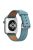 For Apple Watch Series 10 46mm / Ultra 2 Ultra 49mm / 9 8 7 45mm / SE (2023) SE (2022) SE 6 5 4 44mm / 3 2 1 42mm Litchi Texture Genuine Leather Watch Band Wrist Strap Replacement - Baby Blue