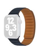 For Apple Watch Series 10 46mm / Ultra 2 Ultra 49mm / 9 8 7 45mm / SE (2023) SE (2022) SE 6 5 4 44mm / 3 2 1 42mm Magnetic Dual Color Silicone Watch Strap Replacement Wrist Band - Midnight Color