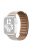 For Apple Watch Series 10 46mm / Ultra 2 Ultra 49mm / 9 8 7 45mm / SE (2023) SE (2022) SE 6 5 4 44mm / 3 2 1 42mm Magnetic Genuine Leather Watch Band Sports Adjustable Wristband - Starlight