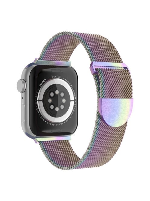 For Apple Watch Series 10 46mm / Ultra 2 Ultra 49mm / 9 8 7 45mm / SE (2023) SE (2022) SE 6 5 4 44mm / 3 2 1 42mm Milanese Fine Mesh Metal Smart Watch Band with Mini Buckle - Multi-Color