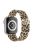 For Apple Watch Series 10 46mm / Ultra 2 Ultra 49mm / 9 8 7 45mm / SE (2023) SE (2022) SE 6 5 4 44mm / 3 2 1 42mm Milanese Mesh Magnetic Band Metal Gradient Strap - Golden Leopard Print