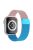 For Apple Watch Series 10 46mm / Ultra 2 Ultra 49mm / 9 8 7 45mm / SE (2023) SE (2022) SE 6 5 4 44mm / 3 2 1 42mm Milanese Mesh Magnetic Band Metal Gradient Strap - Gradient Rose Gold / Blue