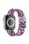 For Apple Watch Series 10 46mm / Ultra 2 Ultra 49mm / 9 8 7 45mm / SE (2023) SE (2022) SE 6 5 4 44mm / 3 2 1 42mm Milanese Mesh Magnetic Band Metal Gradient Strap - Purple Leopard Print