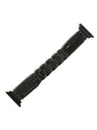 For Apple Watch Series 10 46mm / Ultra 2 Ultra 49mm / 9 8 7 45mm / SE (2023) SE (2022) SE 6 5 4 44mm / 3 2 1 42mm Multiple Chains Stainless Steel Watch Band Replacement Hollow-Out Wrist Strap - Black