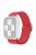 For Apple Watch Series 10 46mm / Ultra 2 Ultra 49mm / 9 8 7 45mm / SE (2023) SE (2022) SE 6 5 4 44mm / 3 2 1 42mm Nylon Braided Smart Watch Strap Replacement Wrist Band - Red