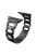 For Apple Watch Series 10 46mm / Ultra 2 Ultra 49mm / 9 8 7 45mm / SE (2023) SE (2022) SE 6 5 4 44mm / 3 2 1 42mm Rhinestone Decor Watch Strap D Shaped Stainless Steel Watch Band - Black