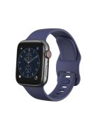 For Apple Watch Series 10 46mm / Ultra 2 Ultra 49mm / 9 8 7 45mm / SE (2023) SE (2022) SE 6 5 4 44mm / 3 2 1 42mm Silicone Smart Watch Band  - Dark Blue