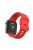 For Apple Watch Series 10 46mm / Ultra 2 Ultra 49mm / 9 8 7 45mm / SE (2023) SE (2022) SE 6 5 4 44mm / 3 2 1 42mm Silicone Smart Watch Band  - Red