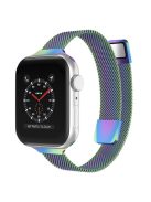 For Apple Watch Series 10 46mm / Ultra 2 Ultra 49mm / 9 8 7 45mm / SE (2023) SE (2022) SE 6 5 4 44mm / 3 2 1 42mm Smart Watch Strap Milanese Metal Replacement Watch Band - Multi-Color