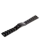 For Apple Watch Series 10 46mm / Ultra 2 Ultra 49mm / 9 8 7 45mm / SE (2023) SE (2022) SE 6 5 4 44mm / 3 2 1 42mm Stainless Steel Watch Strap Band Classic Buckle - Black