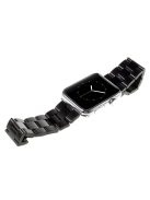 For Apple Watch Series 10 46mm / Ultra 2 Ultra 49mm / 9 8 7 45mm / SE (2023) SE (2022) SE 6 5 4 44mm / 3 2 1 42mm Stainless Steel Watch Strap Band Classic Buckle - Black