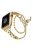 For Apple Watch Series 10 46mm / Ultra 2 Ultra 49mm / 9 8 7 45mm / SE (2023) SE (2022) SE 6 5 4 44mm / 3 2 1 42mm Stretch Jewelry Wristband Stainless Steel Watch Strap for Women Girls - Gold