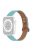 For Apple Watch Series 10 46mm / Ultra 2 Ultra 49mm / 9 8 7 45mm / SE (2023) SE (2022) SE 6 5 4 44mm / 3 2 1 42mm Top Grain Genuine Cowhide Leather Watch Strap with Rose Gold Connector - Baby Blue