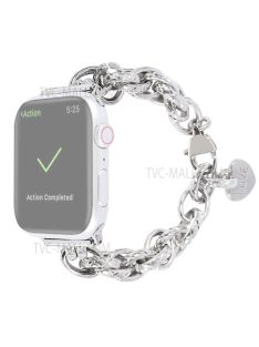   For Apple Watch Series 10 46mm / Ultra 2 Ultra 49mm / 9 8 7 45mm / SE (2023) SE (2022) SE 6 5 4 44mm / 3 2 1 42mm Watch Strap Stainless Steel 22mm Smart Watch Bracelet - Silver