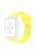 For Apple Watch Series 10 46mm / Ultra 2 Ultra 49mm / 9 8 7 45mm / SE (2023) SE (2022) SE 6 5 4 44mm / 3 2 1 42mm Wrist Strap Silicone Watchband with Double Buttons Buckle, Size S / M - Light Yellow