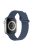 For Apple Watch Series 10 46mm / Ultra 2 Ultra 49mm / Series 9 8 7 45mm / SE (2023) SE (2022) SE 6 5 4 44mm / 3 2 1 42mm Magnetic Adsorption Silicone Strap Wrist Band with Tail Buckle - Midnight Blue