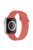 For Apple Watch Series 10 46mm / Ultra 2 Ultra 49mm / Series 9 8 7 45mm / SE (2023) SE (2022) SE 6 5 4 44mm / 3 2 1 42mm Magnetic Adsorption Silicone Strap Wrist Band with Tail Buckle - Red