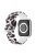 For Apple Watch Series 10 46mm / Ultra 2 Ultra 49mm / Series 9 8 7 45mm / SE (2023) SE (2022) SE 6 5 4 44mm / 3 2 1 42mm Silicone Pattern Printed Watch Strap Wristband with Buckle - Purple Leopard Print