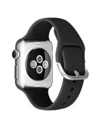 For Apple Watch Series 10 46mm / Ultra 2 Ultra 49mm / Series 9 8 7 45mm / SE (2023) SE (2022) SE 6 5 4 44mm / 3 2 1 42mm Silicone Watch Band Pin Buckle Quick Release Wrist Strap Replacement - Black