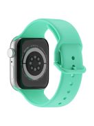 For Apple Watch Series 10 46mm / Ultra 2 Ultra 49mm / Series 9 8 7 45mm / SE (2023) SE (2022) SE 6 5 4 44mm / 3 2 1 42mm Silicone Watch Band Pin Buckle Quick Release Wrist Strap Replacement - Light Green