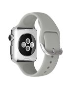 For Apple Watch Series 10 46mm / Ultra 2 Ultra 49mm / Series 9 8 7 45mm / SE (2023) SE (2022) SE 6 5 4 44mm / 3 2 1 42mm Silicone Watch Band Pin Buckle Quick Release Wrist Strap Replacement - Light Grey