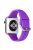 For Apple Watch Series 10 46mm / Ultra 2 Ultra 49mm / Series 9 8 7 45mm / SE (2023) SE (2022) SE 6 5 4 44mm / 3 2 1 42mm Silicone Watch Band Pin Buckle Quick Release Wrist Strap Replacement - Purple