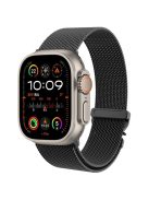 For Apple Watch Series 10 46mm Replacement Strap Milanese Mesh Stainless Steel Watch Band - Black