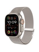 For Apple Watch Series 10 46mm Replacement Strap Milanese Mesh Stainless Steel Watch Band - Starlight