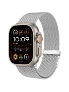 For Apple Watch Series 10 46mm Replacement Strap Milanese Mesh Stainless Steel Watch Band, Silver