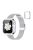 For Apple Watch Series 3 / 2 / 1 38mm T-Shape Buckle Milanese Watch Strap Metal Wrist Band with Rhinestone Decor Anti-Scratch PC Watch Case - Silver