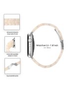 For Apple Watch Series 3 / 2 / 1 42mm Smart Watch Strap 3 Beads Resin Replacement Wrist Band with Transparent Watch Case - Fluorescent