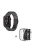 For Apple Watch Series 3 / 2 / 1 42mm Smart Watch Strap 3 Beads Resin Replacement Wrist Band with Transparent Watch Case - Transparent Black